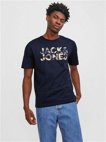 Jack & Jones T-Shirt Jeff 12250683 Tmavomodrá Standard Fit