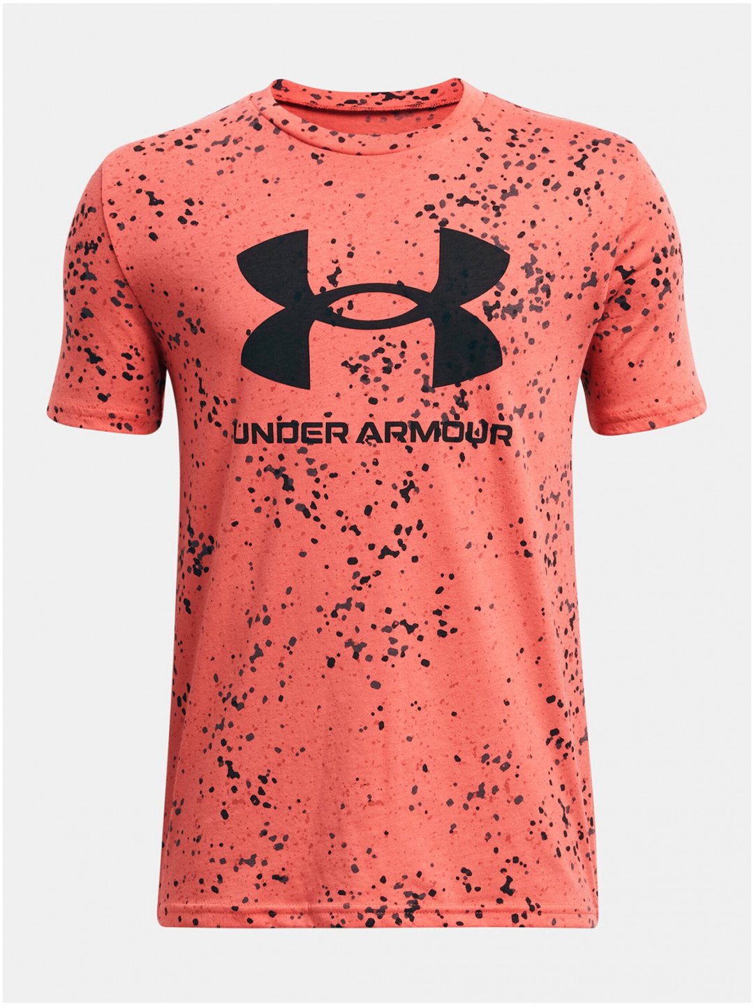 Růžové vzorované tričko Under Armour UA SPORSTYLE LOGO AOP SS