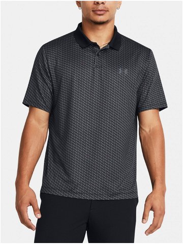 Černé vzorované sportovní polo tričko Under Armour UA Perf 3 0 Printed Polo