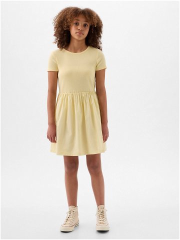 Světle žluté holčičí šaty GAP