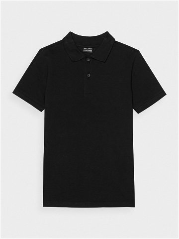 Chlapecké hladké polo tričko regular – černé