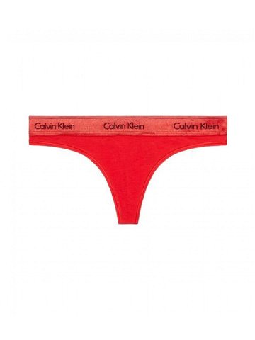 Dámská tanga Calvin Klein nadrozměr červená QF7450E-XAT 3XL