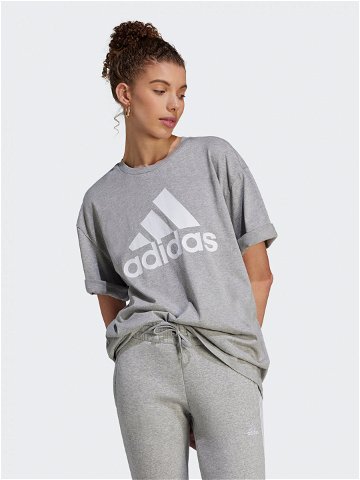Adidas T-Shirt Essentials Big Logo IL3322 Šedá Loose Fit