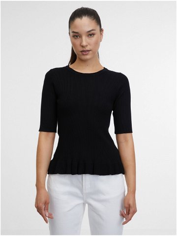 Černé dámské úpletové tričko ORSAY