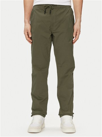 Pepe Jeans Kalhoty z materiálu Parachute Pant PM211685 Khaki Regular Fit