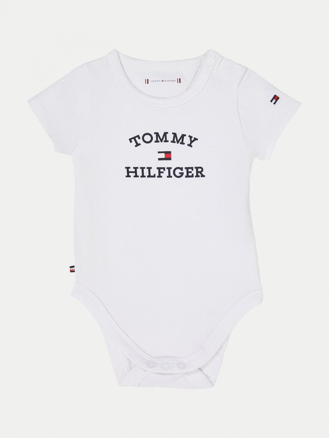 Tommy Hilfiger Dětské body Logo KN0KN01815 Bílá