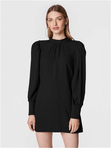 Sisley Koktejlové šaty 4UNCLV01M Černá Regular Fit