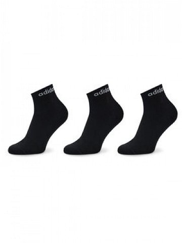 Adidas Sada 3 párů vysokých ponožek unisex IC1305 Černá