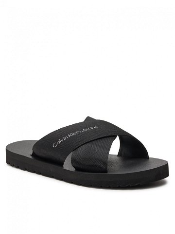 Calvin Klein Jeans Nazouváky Cross Sandal Slipon Rp In Btw YM0YM00942 Černá