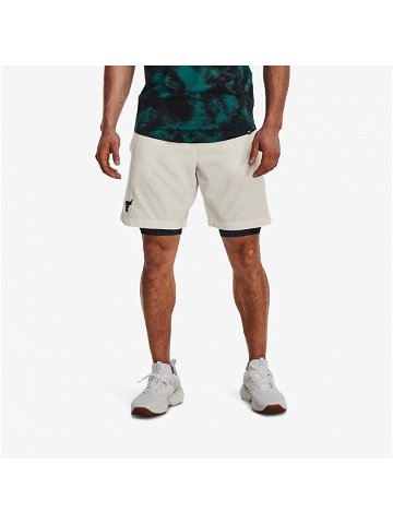 Under Armour Project Rock Woven Shorts White