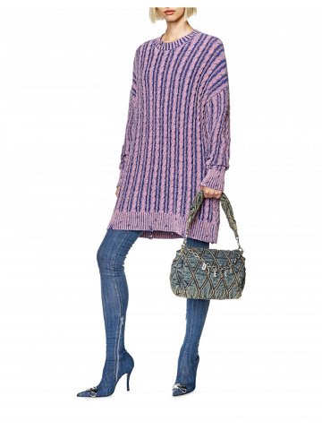 Šaty diesel m-pantesse knitwear růžová xs