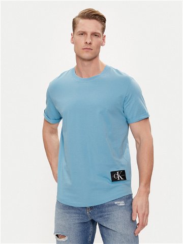 Calvin Klein Jeans T-Shirt J30J323482 Modrá Regular Fit