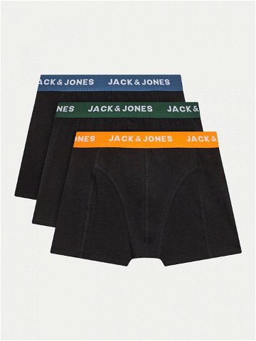 Jack & Jones Junior Sada 3 kusů boxerek 12250204 Černá