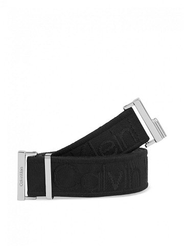 Calvin Klein Dámský pásek Gracie Logo Jacquard Belt 3 0 K60K611922 Černá
