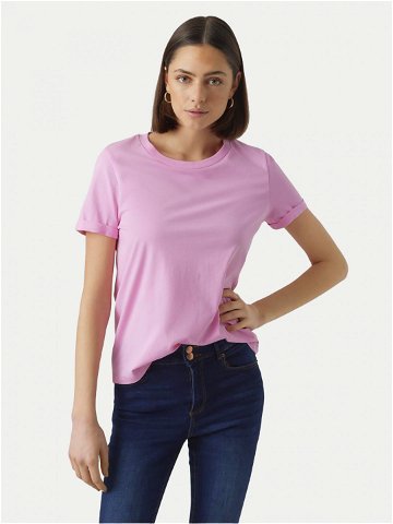 Vero Moda T-Shirt Paula 10243889 Růžová Regular Fit