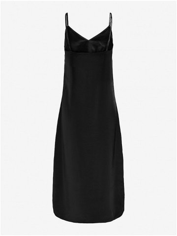 Černé dámské saténové šaty ONLY Sia
