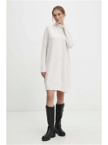 Šaty Answear Lab bílá barva mini oversize