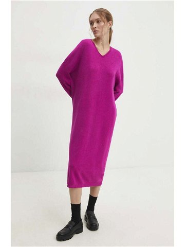 Šaty Answear Lab růžová barva mini oversize
