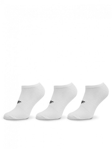4F Sada 3 párů pánských ponožek 4FWMM00USOCM277 Bílá