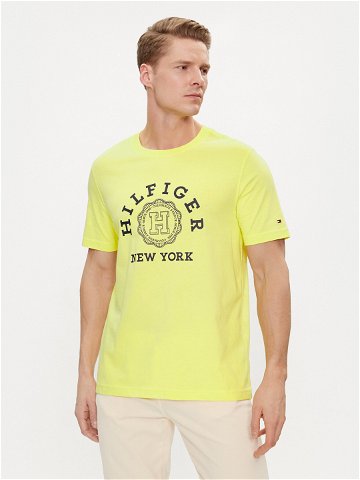 Tommy Hilfiger T-Shirt Coin MW0MW34437 Žlutá Regular Fit