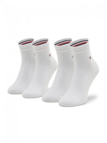 Tommy Hilfiger Sada 2 párů nízkých ponožek unisex 342025001 Bílá
