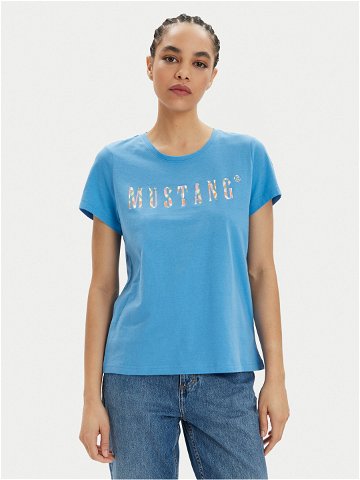 Mustang T-Shirt Albany 1014984 Modrá Relaxed Fit