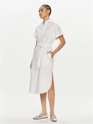 Polo Ralph Lauren Košilové šaty 211935153001 Bílá Regular Fit