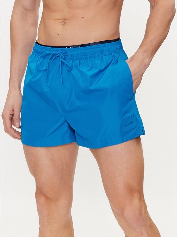 Calvin Klein Swimwear Plavecké šortky KM0KM00947 Modrá Regular Fit