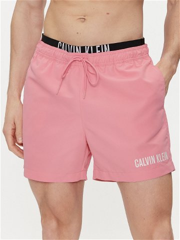 Calvin Klein Swimwear Plavecké šortky KM0KM00992 Růžová Regular Fit