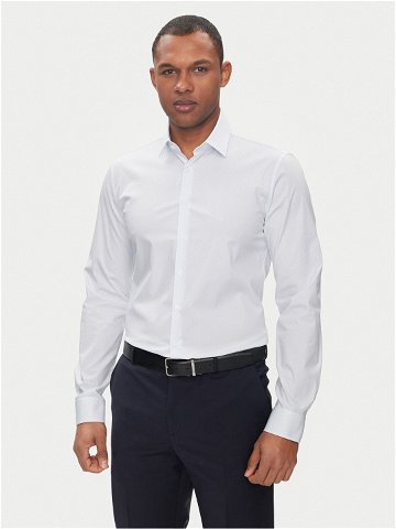 Calvin Klein Košile Geometric Print K10K112609 Bílá Slim Fit