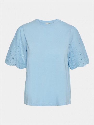 YAS T-Shirt Lex 26033890 Světle modrá Regular Fit