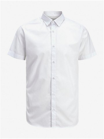 Bílá pánská košile s krátkým rukávem Jack & Jones Joe