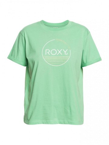 Roxy dámské tričko Noon Ocean Zephyr Green Zelená Velikost XL 100 bavlna