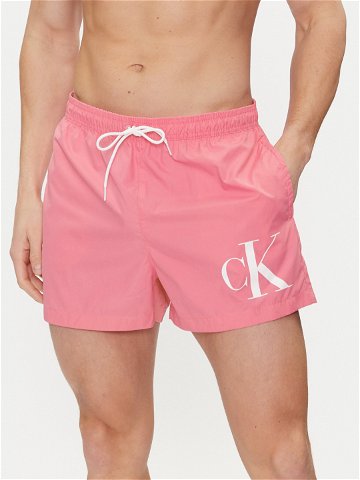 Calvin Klein Swimwear Plavecké šortky KM0KM00967 Růžová Regular Fit
