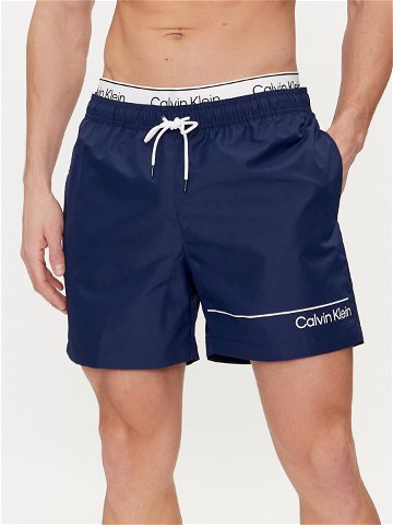 Calvin Klein Swimwear Plavecké šortky KM0KM00957 Tmavomodrá Regular Fit