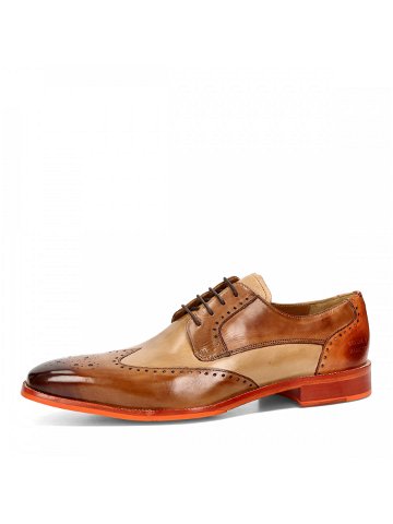 Melvin & Hamilton pánské luxusní společenské boty s koženou podešví – hnědé – 45