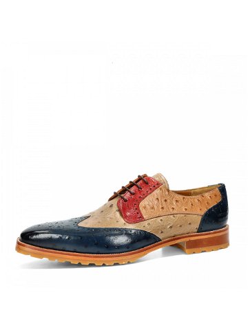 Melvin & Hamilton pánské luxusní společenské boty s koženou podešví – vícebarevné – 45