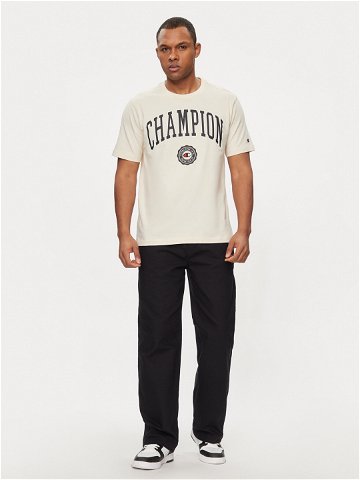 Champion T-Shirt 219852 Béžová Comfort Fit