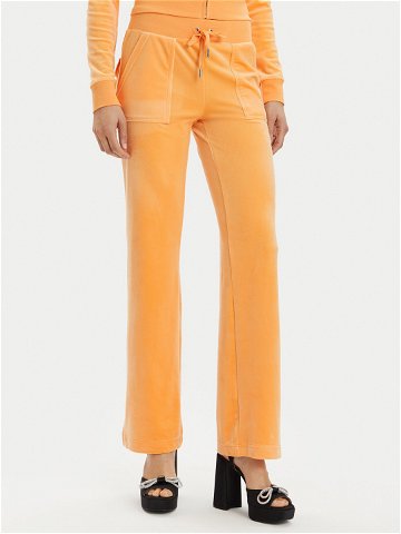 Juicy Couture Teplákové kalhoty Del Ray JCAP180 Oranžová Regular Fit