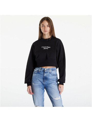 Calvin Klein Jeans Stacked Institutional Sweatshirt Black