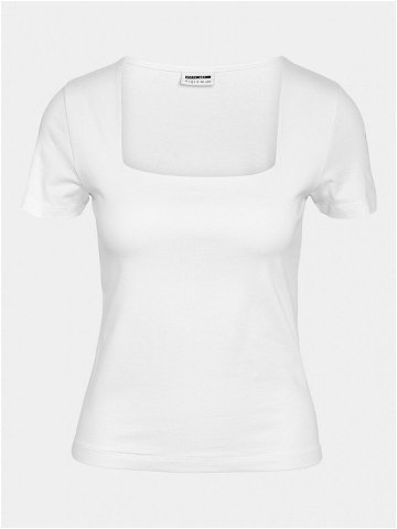 Noisy May T-Shirt Mik 27029540 Bílá Slim Fit