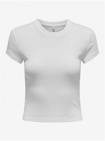 Bílé dámské basic tričko ONLY Elina