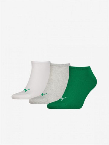 Puma Sneaker Plain Ponožky 3 páry Bílá