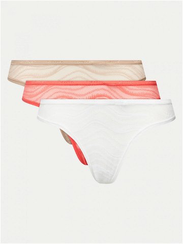 Calvin Klein Underwear Sada 3 kusů string kalhotek 000QD5216E Barevná