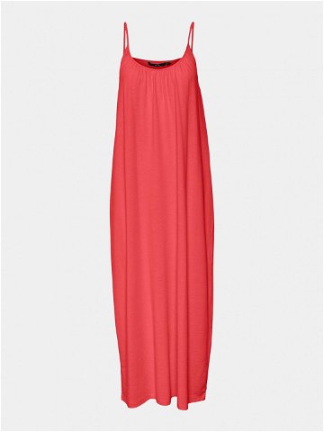 Vero Moda Letní šaty Luna 10286077 Červená Regular Fit