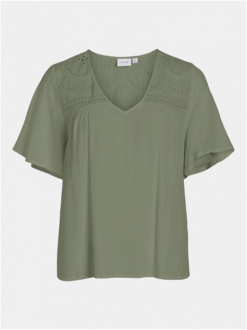 Vila T-Shirt Mesa 14092019 Zelená Regular Fit