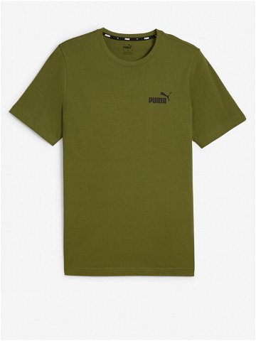 Khaki pánské tričko Puma ESS Small Logo Tee