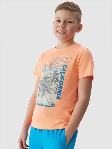 Chlapecké tričko s potiskem – oranžové