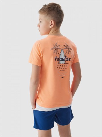 Chlapecké tričko s potiskem – oranžové