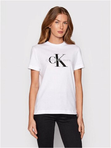 Calvin Klein Jeans T-Shirt J20J219142 Bílá Regular Fit